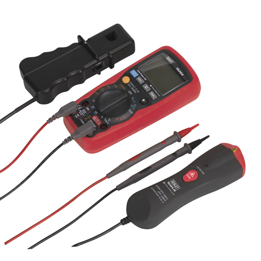 Sealey 15-Function Digital Automotive Multimeter with Inductive 