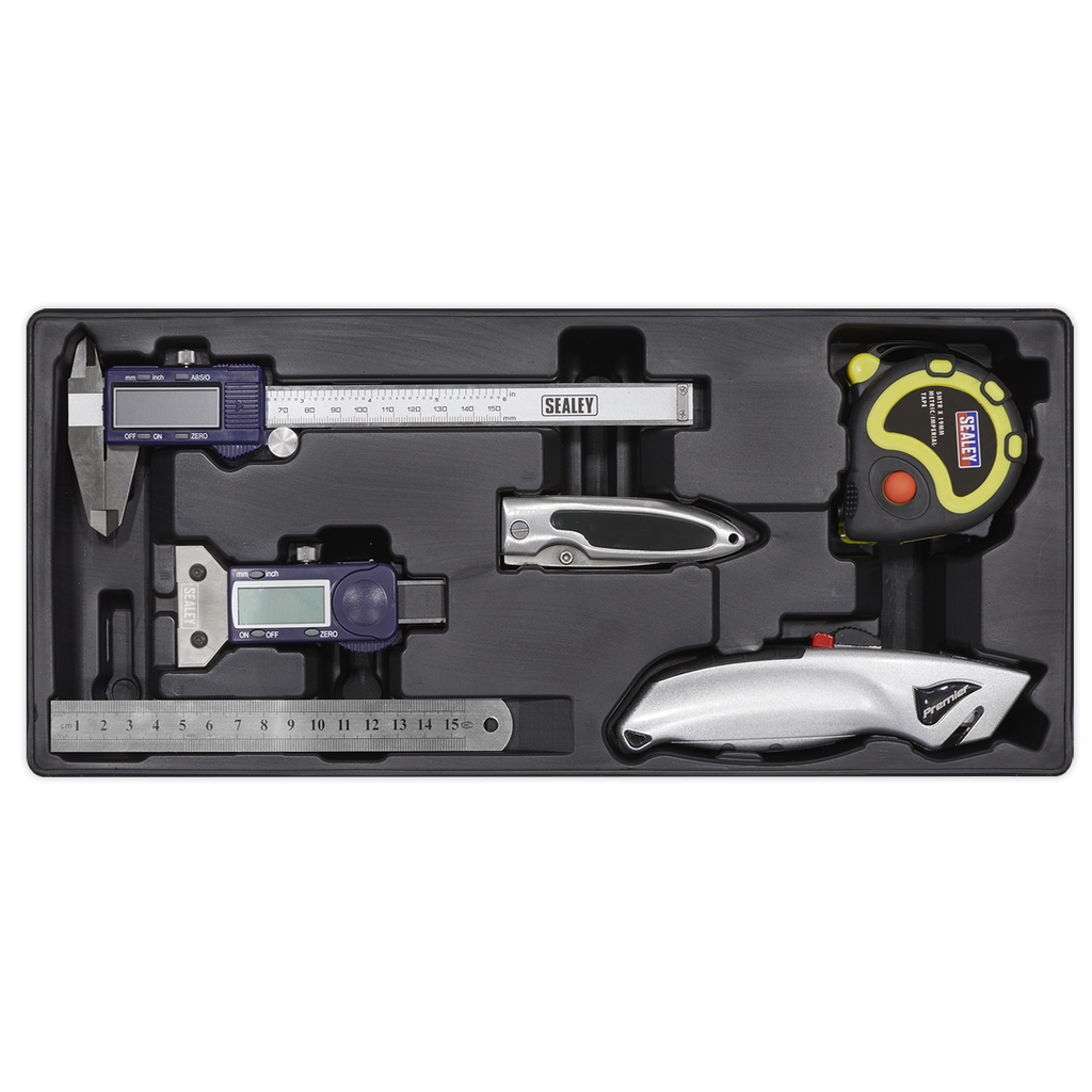 Sealey Premier Measuring & Cutting Set with Tool Tray 6pc