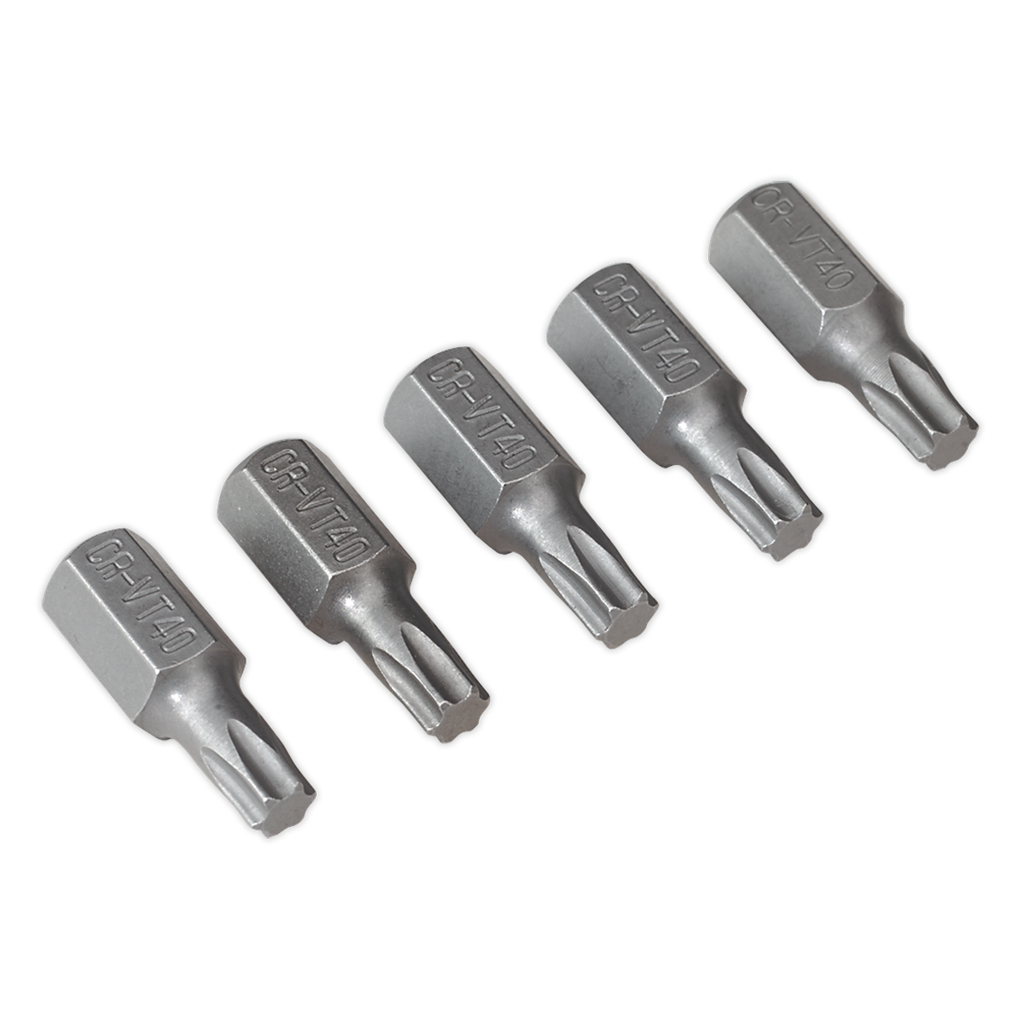 Sealey Premier Short TRX-Star* Bit T40 - Pack of 5
