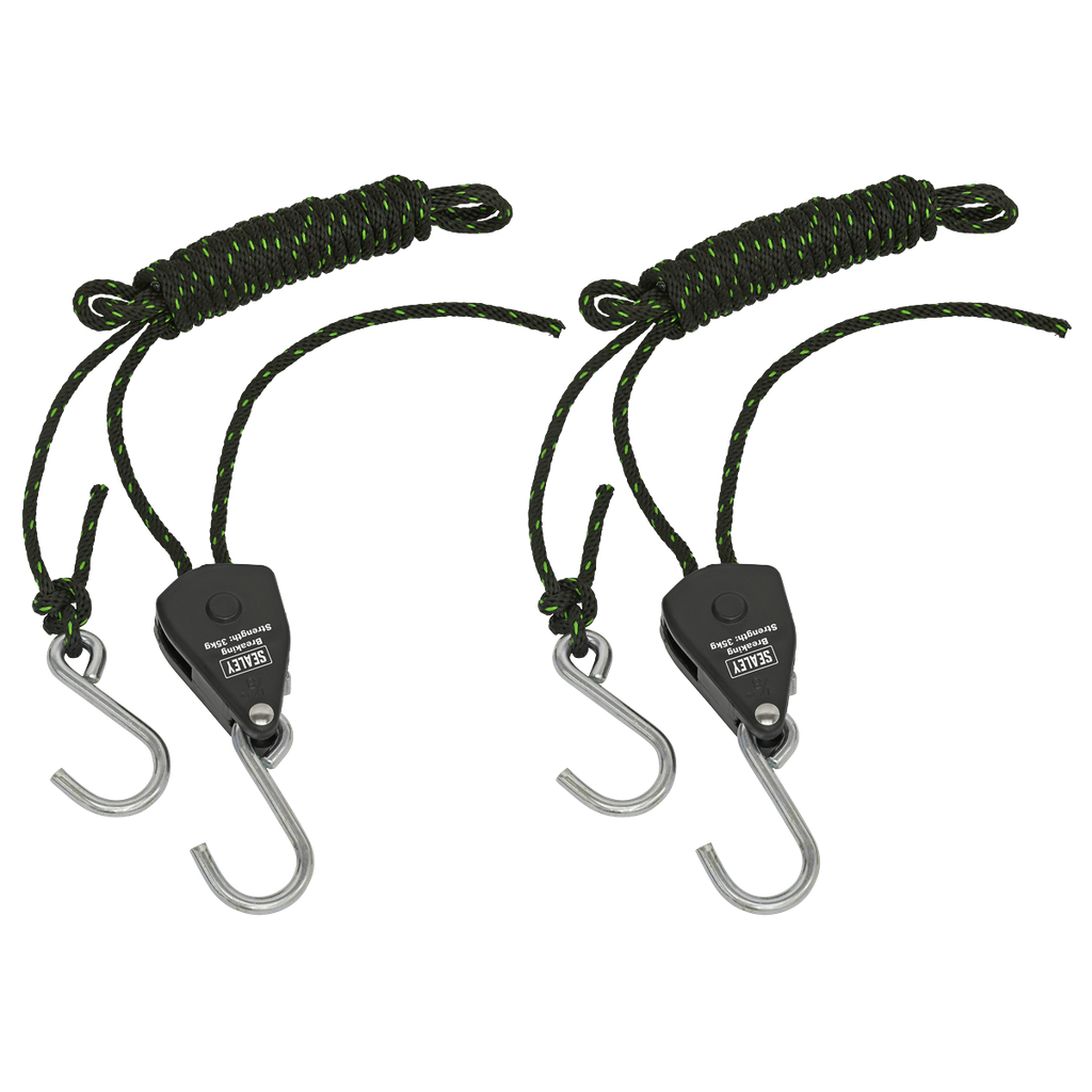 Sealey Ratchet Parts Hanger/Tie Down with S-Shaped Hooks 2m - Pa