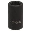 Sealey Brake Caliper Socket 1/2"Sq Drive 20mm 10-Point