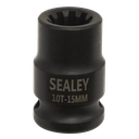 Sealey Brake Caliper Socket 1/2"Sq Drive 15mm 10-Point