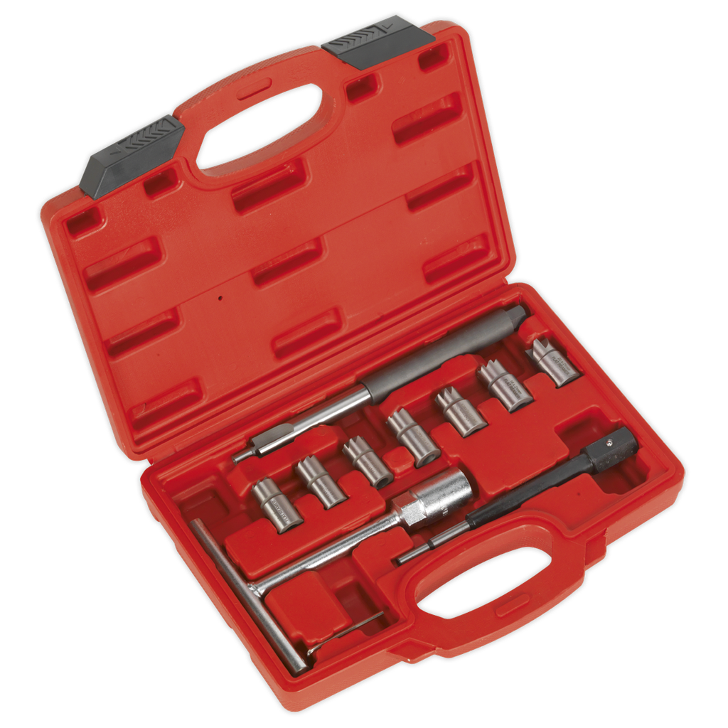 Sealey Diesel Injector Seat Cleaner Set 10pc