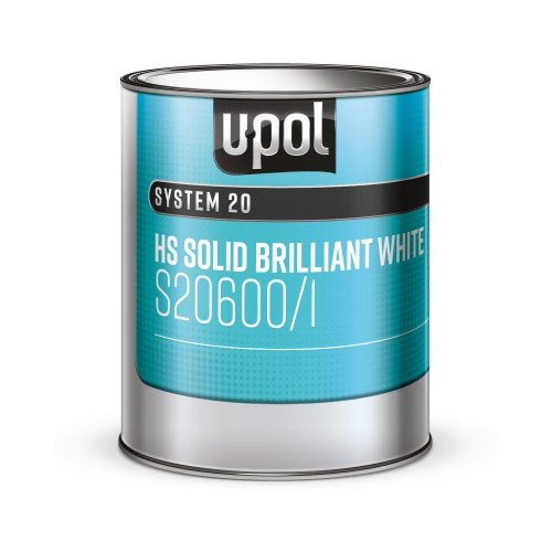 Upol S20600 Solid Colours 1L Tin Brilliant White