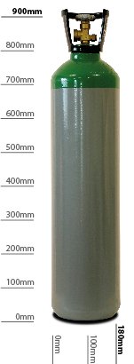 Adams Gas Rent Free, 20% CO2 in Argon Mix 20L, 200Bar for MIG We