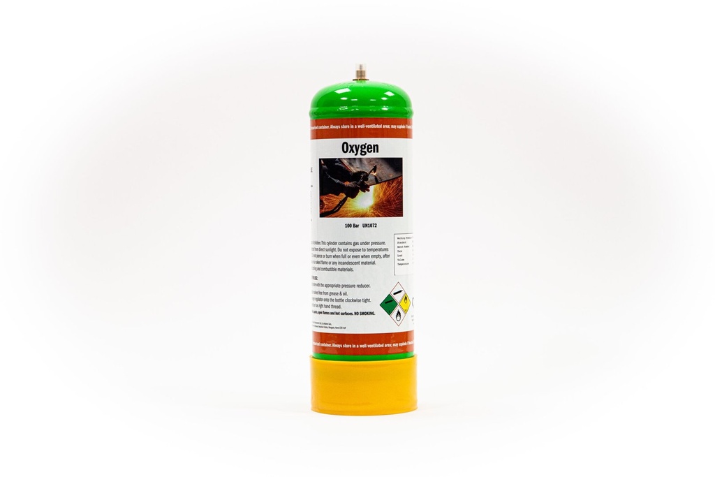 Adams Gas Oxygen gas bottle 220ltr for for Heating, Cutting, Bra