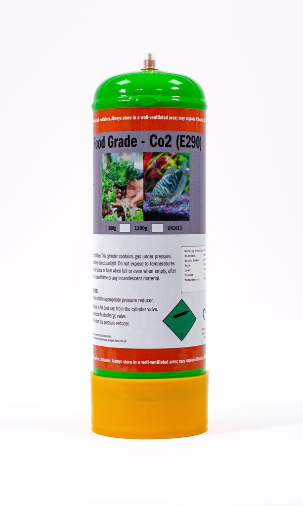 Adams Gas Food Grade CO2 E290 disposable gas bottle 220ltr for H