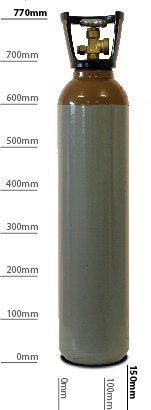 Adams Gas 9.4L Refillable Helium Gas With Hire of Filling Adapto