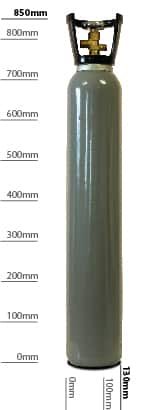 Adams Gas CO2 For Air Brush Tattoos, 6.35kg Refill - Empty for F