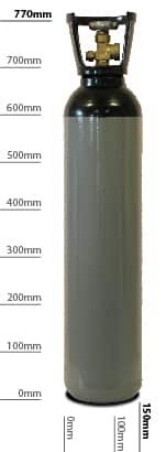 Adams Gas Nitrogen 9.4L 137bar -  for racing teams First Bottle 