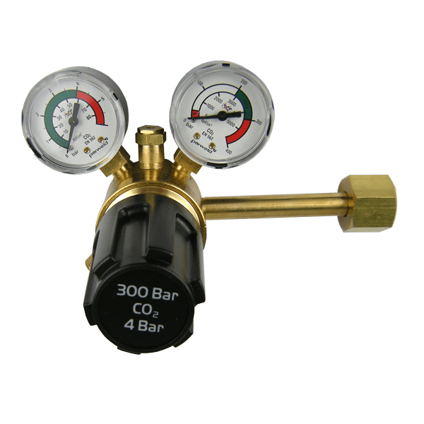Adams Gas REGULATOR SINGLE STAGE 2 GAUGE CO2 SIDE ENTRY E700152