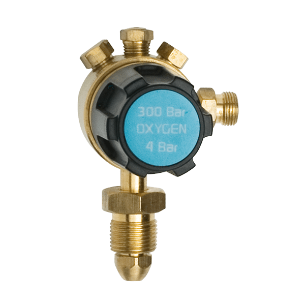 Adams Gas REGULATOR 300 BAR 0-10 SINGLE STAGE PLUGGED OXYGEN  E7