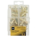 Coral Easy Hanger Assorted Picture Hook Kit for Wall Art and Mir