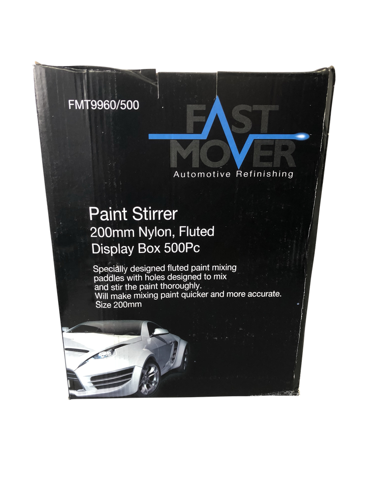 Fast Mover Nylon fluted paint mixing stirrers. 20mm. 500 stirrer