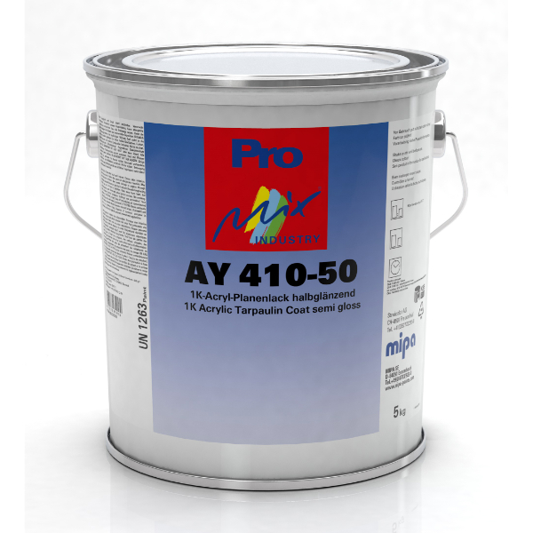 Mipa AY 410-50 1K Acrylic Tarpaulin Lacquer Semi Gloss (5KG)