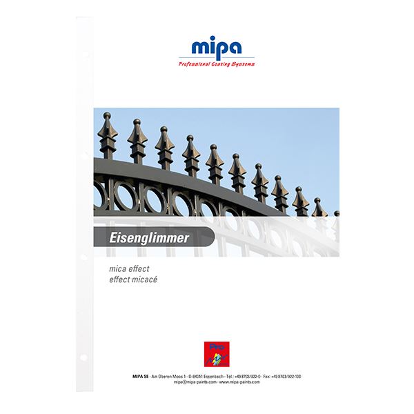 Mipa PMI Eisenglimmer Colour Chart (1ITEM)