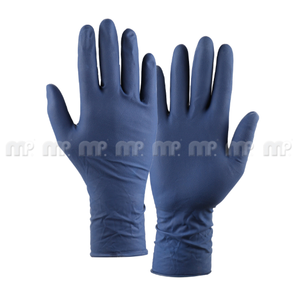 MP Latex Gloves Blue Size M (Pack of 50)