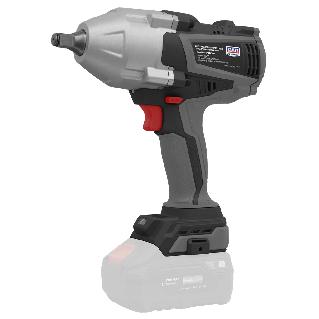 Sealey Premier SV20 Series 1/2"Sq Drive Brushless Cordless Impac