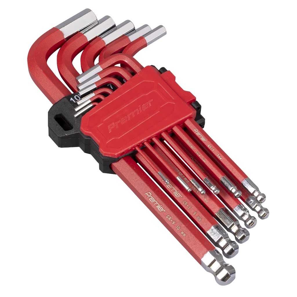 Sealey Premier Long Ball-End Hex Key Set 11pc