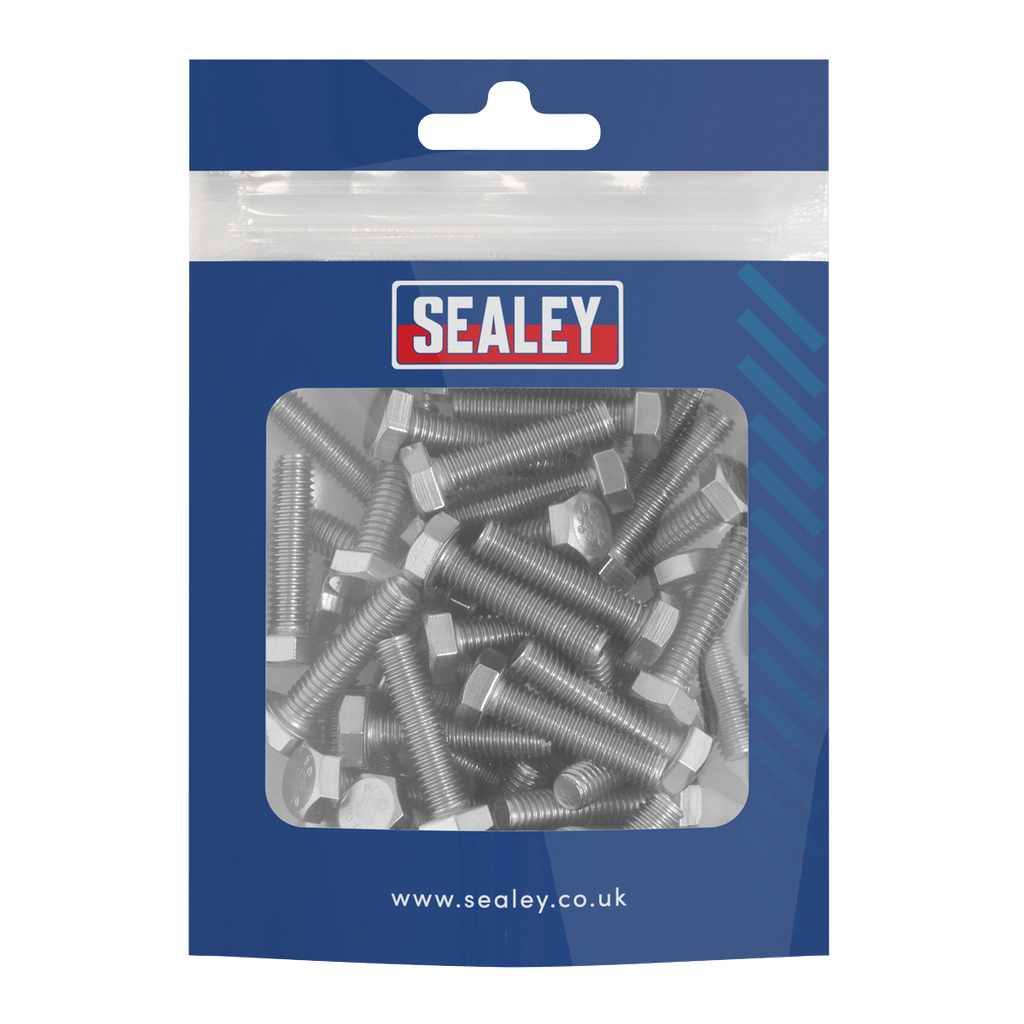 Sealey Stainless Steel Set Screw M6 x 25mm 1mm Pitch, DIN 933 - 
