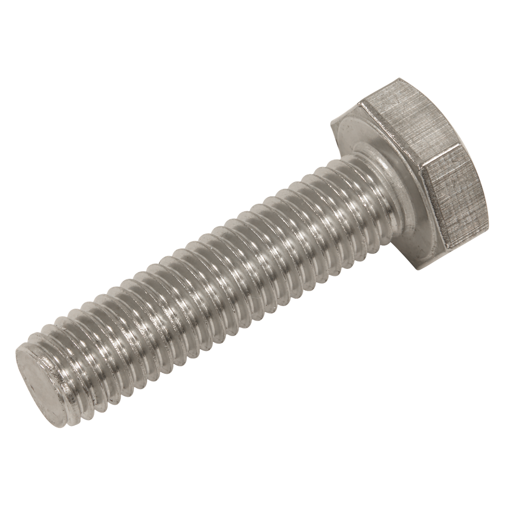 Sealey Stainless Steel Hex Head Set Screw DIN 933 - M10 X 40 A2 