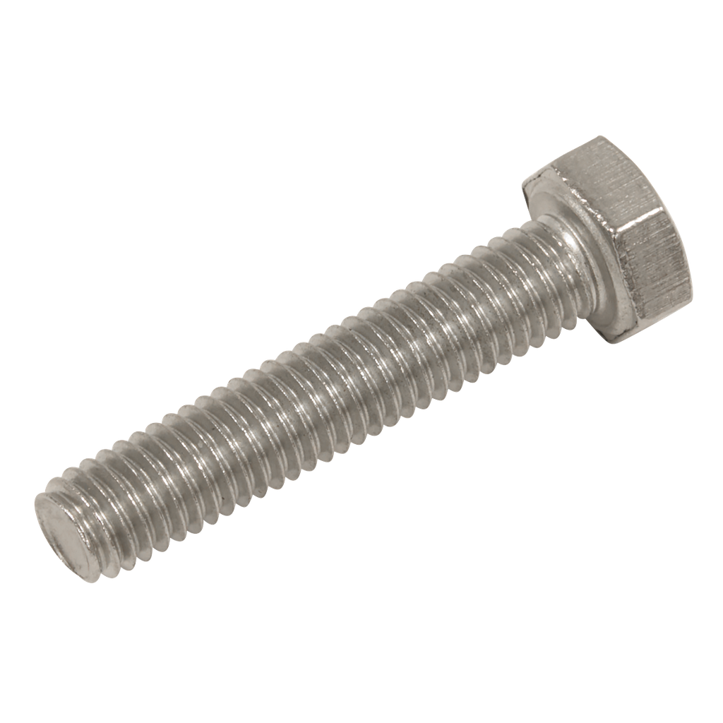 Sealey Stainless Steel Hex Head Set Screw DIN 933 - M5 X 25 A2 -