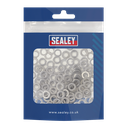 Sealey Stainless Steel Flat Washer M5 A2, DIN 125 - Pack of 100