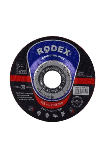 [SRS6115] RODEX 115x6mm Grinding Discs Pkt 15