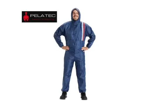 [B190005] POLYTEC COVERALL BLUE XXL