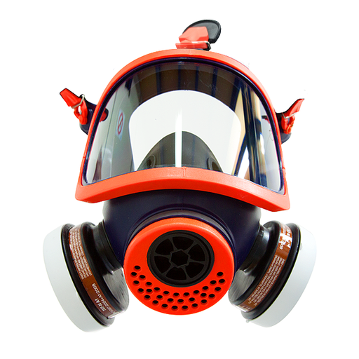 [FMT4357] Fast Mover Full face mask fitted with 2 A2P3 cartridges
