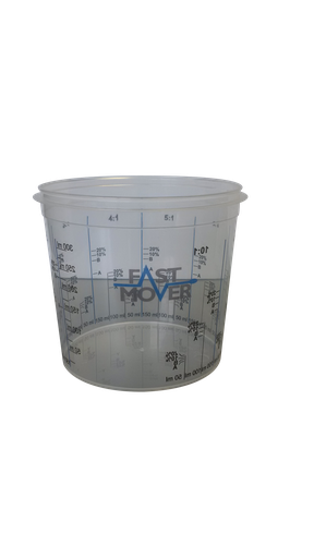 [FMT8500] Fast Mover Plastic paint mixing cups with ratios. 750ml . 200 cu