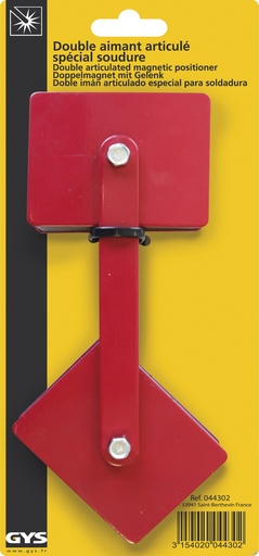 [044302] GYS Double magnetic positionner special for welding (blister)