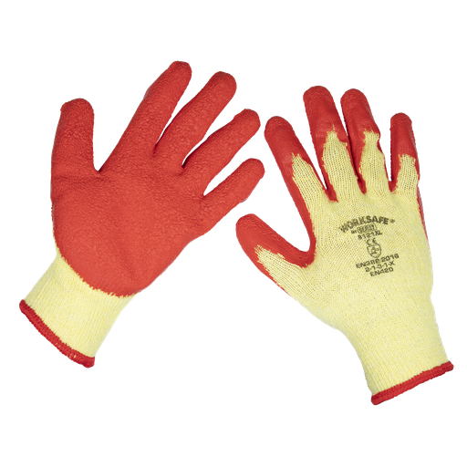 [9121XL/B120] Sealey Worksafe® Super Grip Knitted Gloves with Latex Palm, X-La
