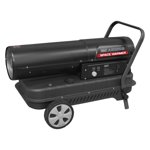 [AB1258] Sealey Space Warmer® Kerosene/Diesel Heater with Wheels 135,000B