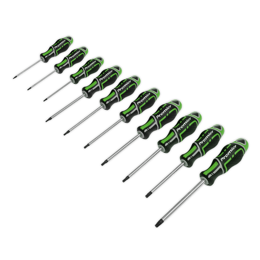 [AK4324HV] Sealey Premier GripMAX® TRX-Star* Screwdriver Set 10pc - Hi-Vis 