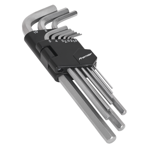[AK7136] Sealey Premier Long Hex Key Set 9pc Long