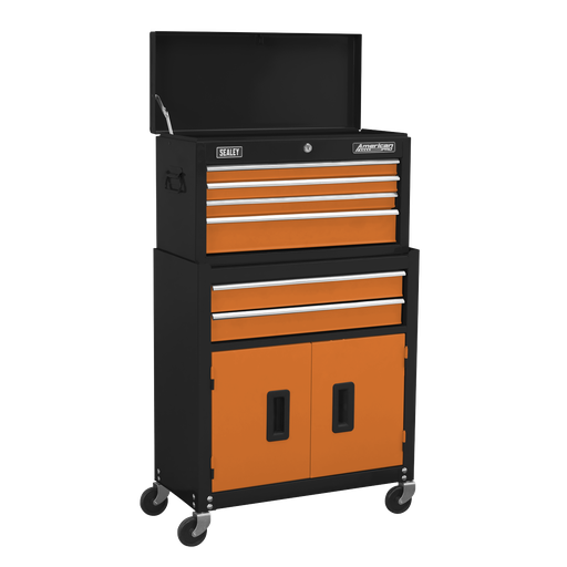 [AP22O] Sealey American PRO® Topchest & Rollcab Combination 6 Drawer - O