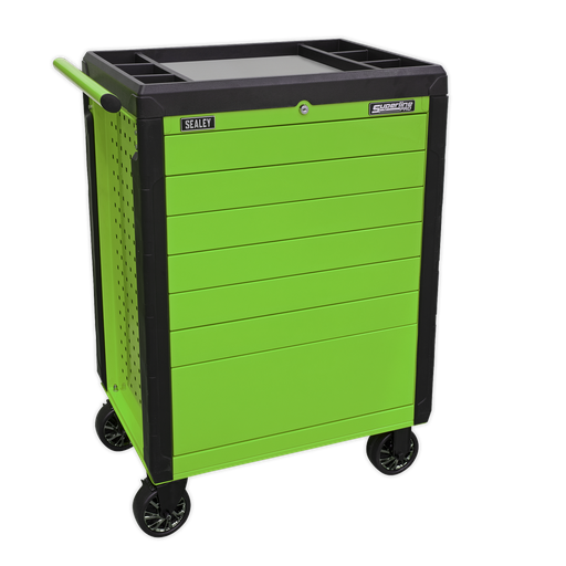 [APPD7G] Sealey Superline PRO® Push-To-Open Rollcab 7 Drawer - Green