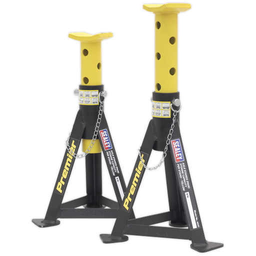 [AS3Y] Sealey Premier Axle Stands (Pair) 3 Tonne Capacity per Stand - Y