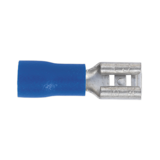 [BT19] Sealey Push-On Female Terminal 4.8mm, Blue - Pack of 100