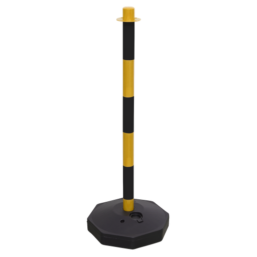 [BYPB01] Sealey Post with Base - Black/Yellow