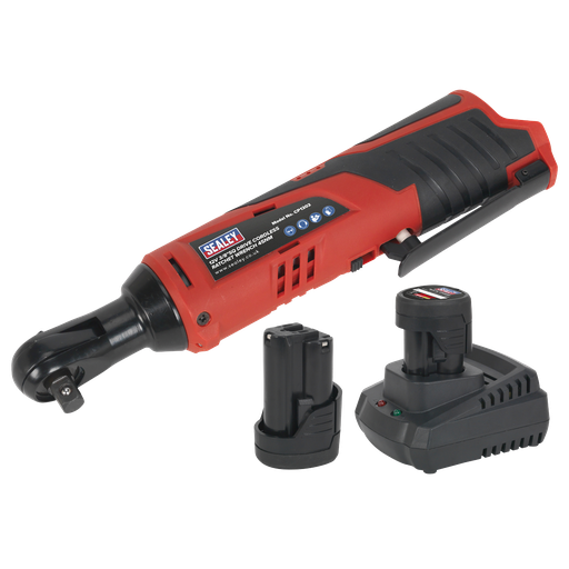 [CP1202KIT] Sealey SV12 Series 3/8"Sq Drive Cordless Ratchet Wrench Kit 12V 