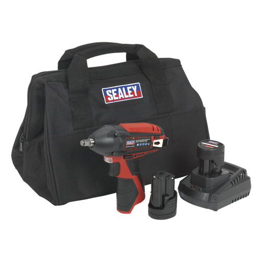 [CP1204KIT] Sealey SV12 Series 3/8"Sq Drive Cordless Impact Wrench Kit 12V 1