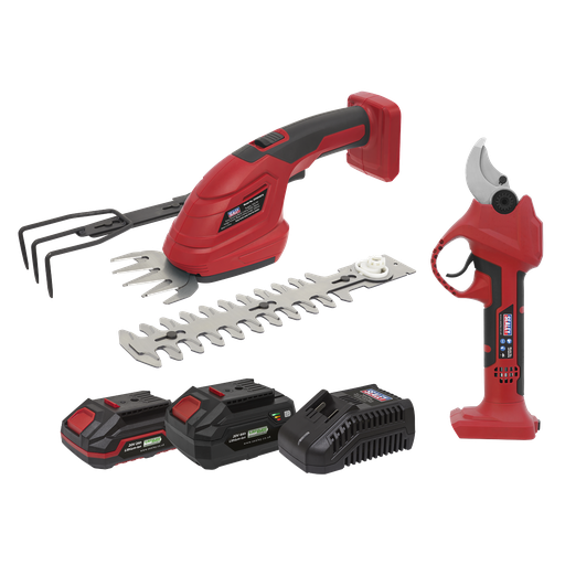 [CP20VCOMBO14] Sealey 2 x SV20 Series Cordless Gardening/Pruning Combo Kit 20V 