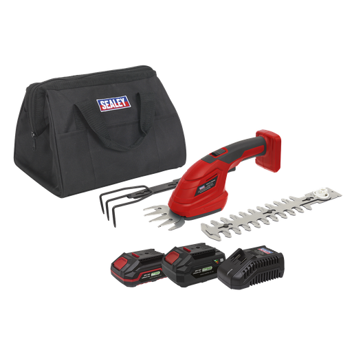 [CP20VGT3KIT] Sealey SV20 Series 3-in-1 Cordless Garden Tool 20V - 2 Batteries