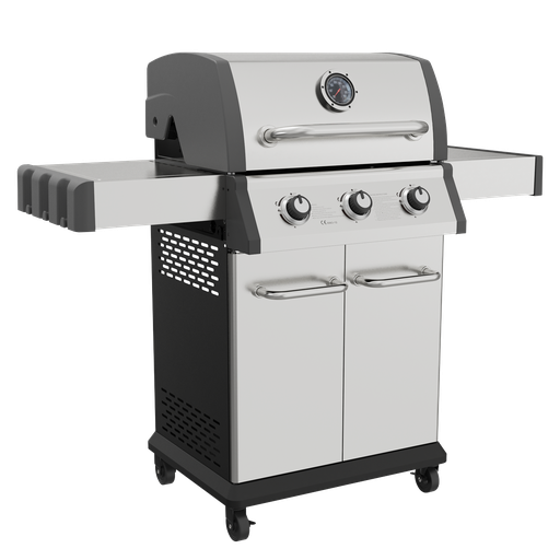 [DG16] Sealey Dellonda 3 Burner Deluxe Gas BBQ Grill with Piezo Ignitio
