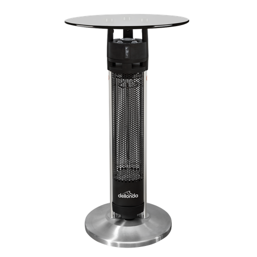 [DG63] Sealey Dellonda Bistro Table with 1600W Heater, 95cm, Black/Stai