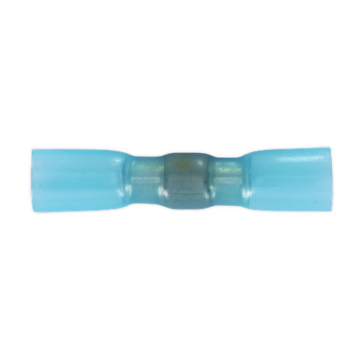 [HSSB25B] Sealey Heat Shrink Butt Connector with Crimp & Solder, Blue - Pa
