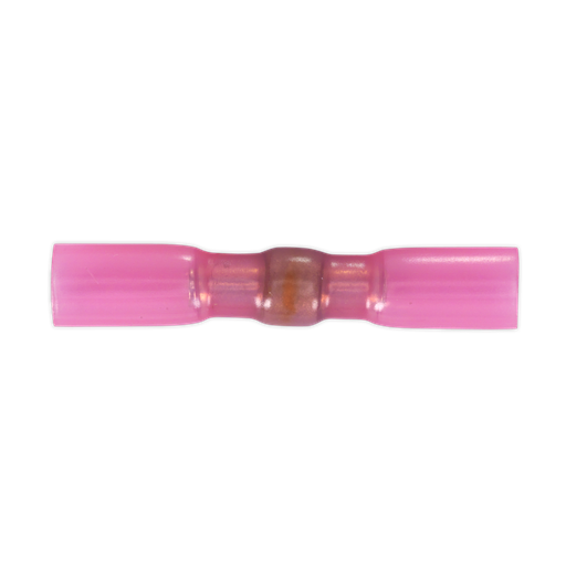 [HSSB25R] Sealey Heat Shrink Butt Connector with Crimp & Solder, Red - Pac