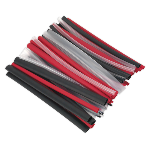 [HSTAL72MC] Sealey Adhesive Lined Heat Shrink Tubing Assortment 200mm 72pc -